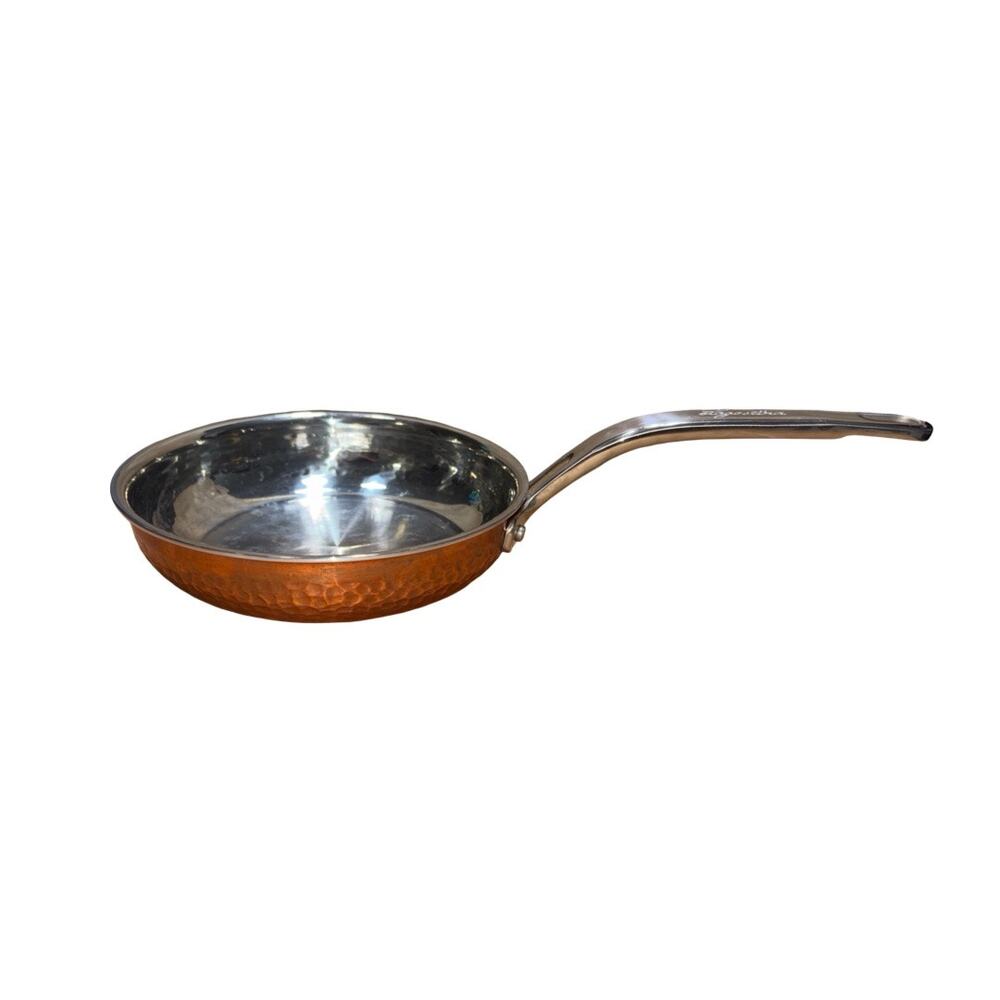Lagostina Hammered Copper Clad Steel 8" / 20cm Frying Pan